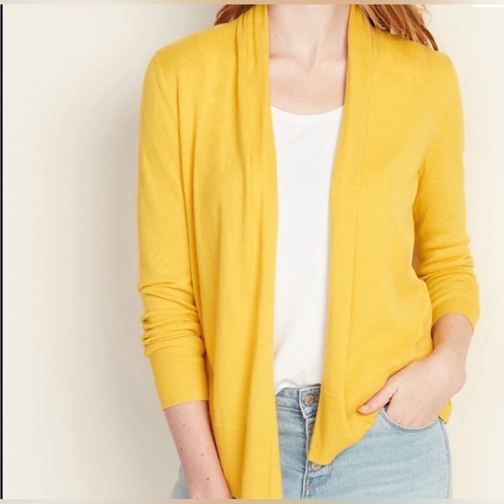 Short Shawl-Collar Open-Front Sweater for Women